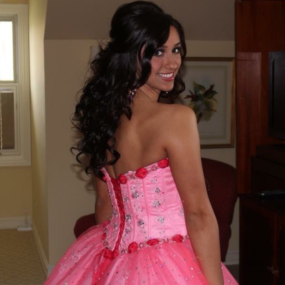 Pink corset dress